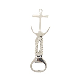 Bottle opener with rope and anchor
