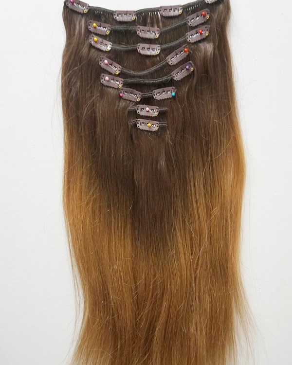 50cm indiskt hår clips 100g