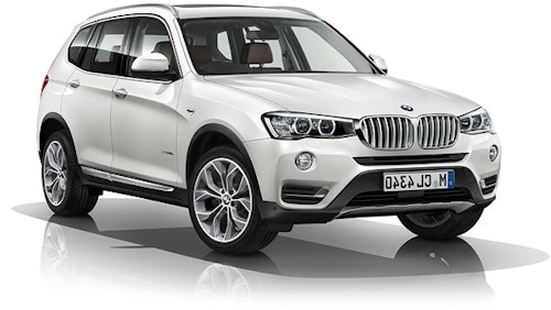 Solfilm til BMW X3. Ferdig tilpasset solfilm til alle BMW biler.