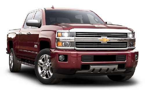 Solfilm til Chevrolet Silverado Crew cab. Ferdig tilpasset solfilm til alle Chevrolet biler.