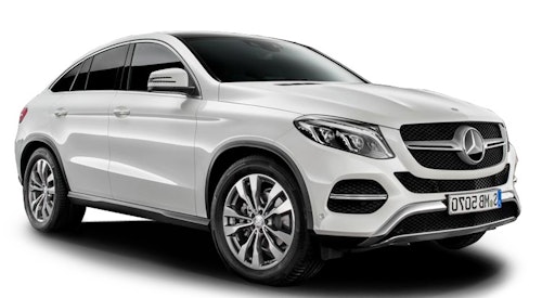 Solfilm til Mercedes GLE Coupé. Ferdig tilpasset solfilm til alle Mercedes biler.