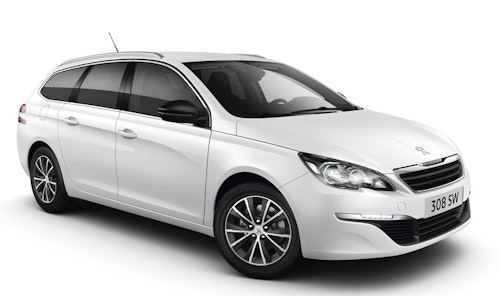 Solfilm til Peugeot 308 SW. Ferdig tilpasset solfilm til alle Peugeot biler.