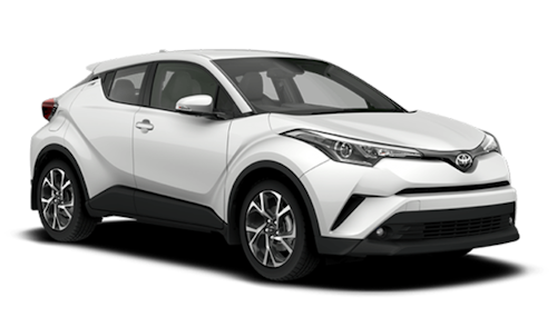 Solfilm til Toyota C-HR. Ferdig tilpasset solfilm til alle Toyota biler.