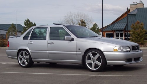 Solfilm til Volvo S70. Ferdig tilpasset solfilm til alle Volvo biler.