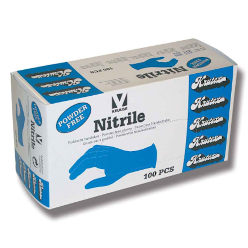 Mjölkningshandske nitril blå