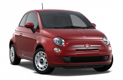 Precut window tint film for Fiat 500.