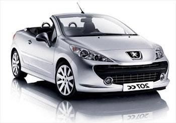 Przyciemnianie szyb Peugeot 207 CC