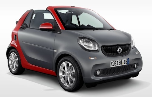 Precut window tint film for Smart Fortwo cabriolet.