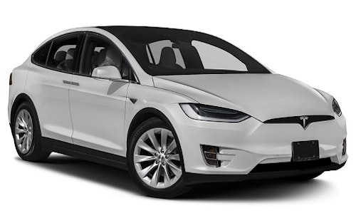 Precut window tint film for Tesla Model X.