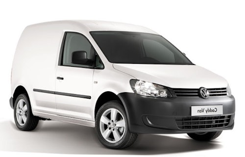 Precut window tint film for Volkswagen Caddy Van.