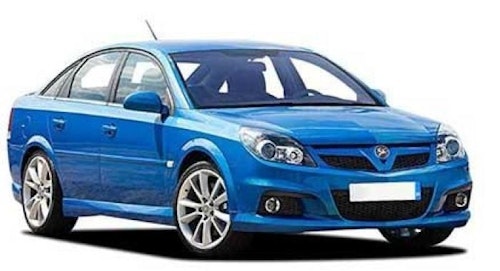 Precut window tint film for Opel Vectra hatchback.