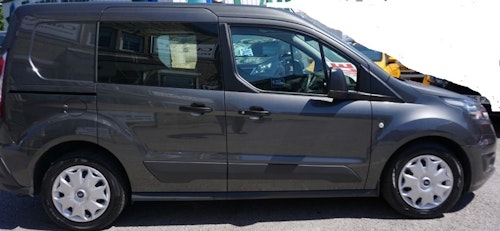 Window tint film for the Ford Transit Connect crew L1.
