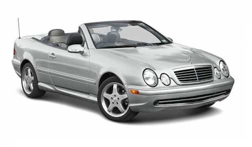 Przyciemnianie szyb Mercedes CLK cabrio