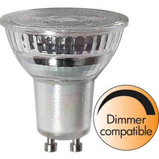 LED-LAMPA GU10 MR16 SPOTLIGHT GLASS