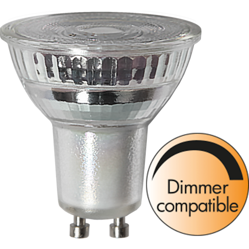 LED-LAMPA GU10 MR16 SPOTLIGHT GLASS