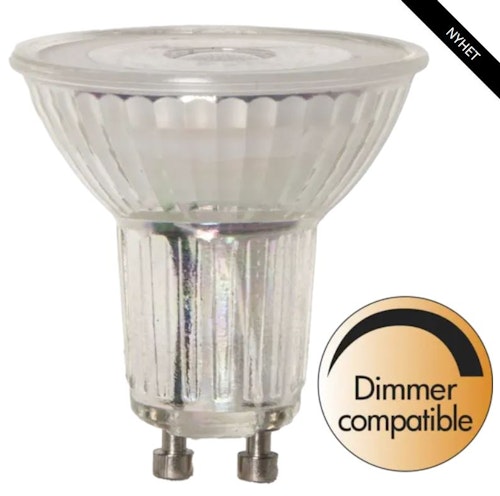 LED-LAMPA GU10 MR16 SPOTLIGHT GLASS