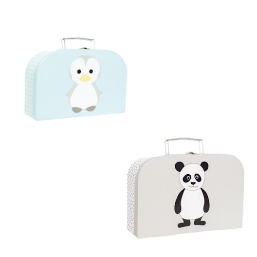 Pappväska Pingvin & Panda 2-pack