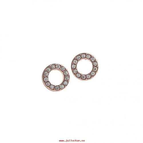 Spark Small Coin Ring Ear Rosé/Clear
