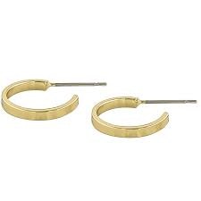 Moe ring ear 15mm plain guld