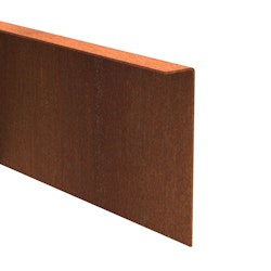 Extra lång kantplåt bockad 190x3 mm - 3 meter styck