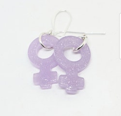 Glitterresin lila