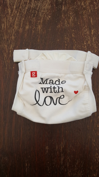 gDiapers blöjbyxa "Made with love" inkl. pouch. Small (012)