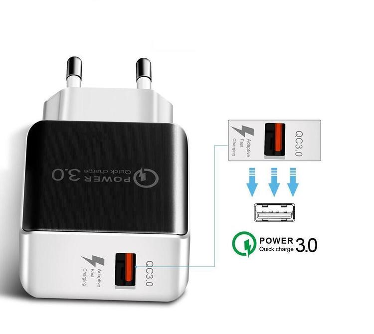 QC 3.0 Fast Wall Charger for Samsung Huawei Phone