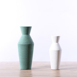 Crusta - Keramik Vas, Vit -7.5x20 cm