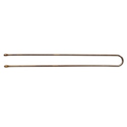 EXTRA-LUXURY HAIRPINS Smooth invisible hairpins, chestnut.