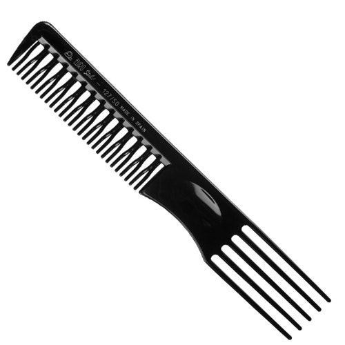 BLACK CURVED CURVING COMB 19 CM