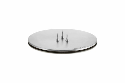 Ljusplatta Ester & Erik -Silver 12cm