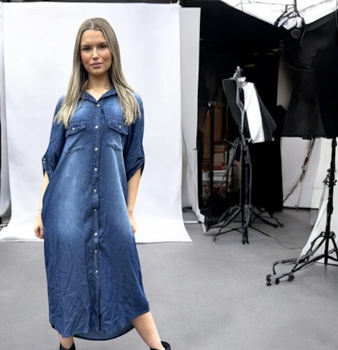 Klänning Tencell "Jeans"