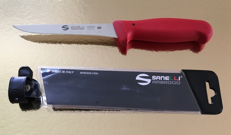 Slaktkniv 14 cm, röd