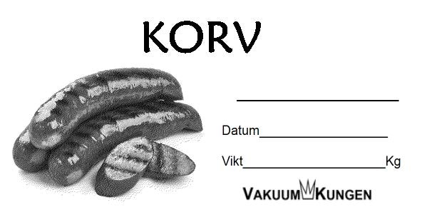 Korv & Hamburger etiketter