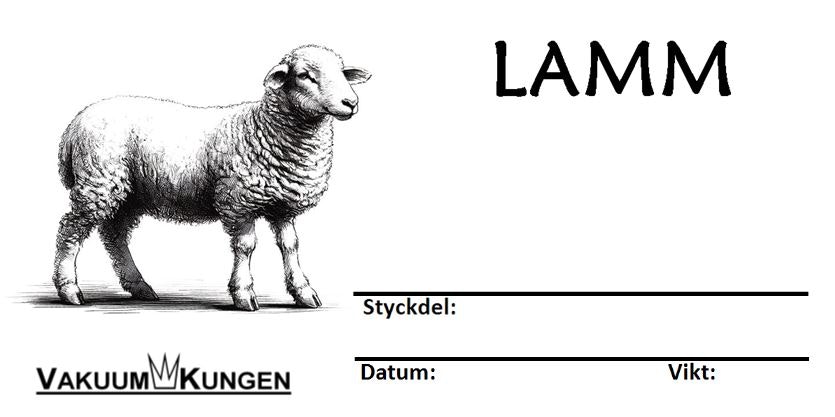 Etiketter Tamdjur Ny design