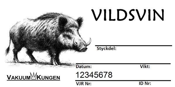 VildvinsJägarRegistret Etiketter