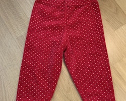 Röda byxor med vita prickar från Fix stl 62