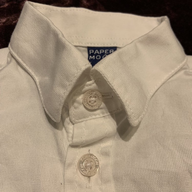 Vit skjorta från Papermoon stl 3-6 mån