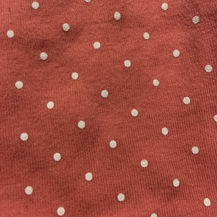 Rosa tröja med vita prickar från HM stl 62
