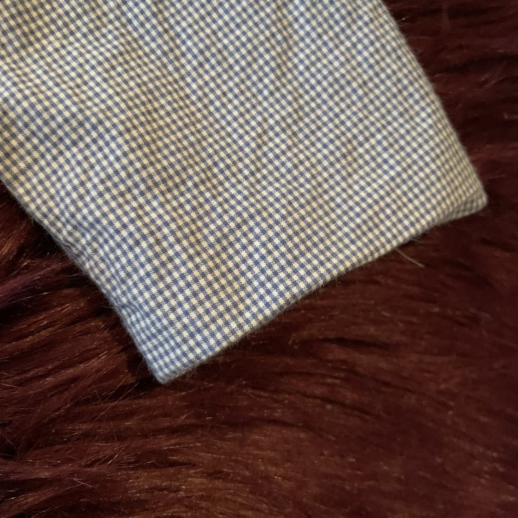 Mörkblå och vit rutig kavaj med fickor och armbågslappar från Papermoon stl 12-18 mån (80)