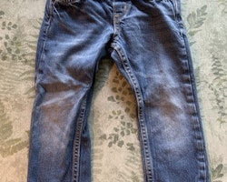 Blå pull-on jeans från HM stl 92