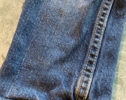 Blå pull-on jeans från HM stl 92
