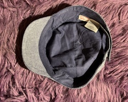 Blåvit mönstrad mössa/hatt/gubbkeps från Newbie stl 48/50