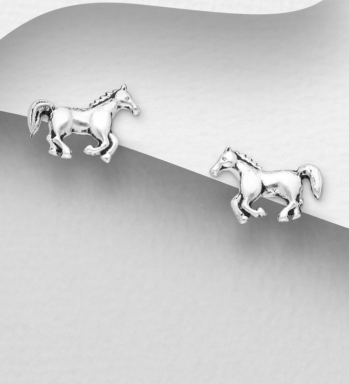 Örhängen- Silver Häst - Cosas De Fina