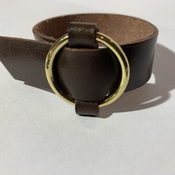 Armband Nova bred, guldfärgad ring