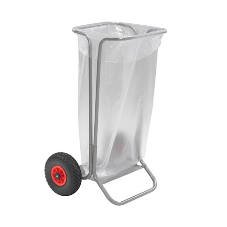 Säckhållare på hjul, 110 liter, Ravendo