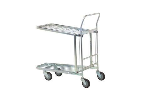 Butiksvagn med fällbar hylla, 300kg