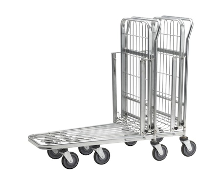 Butiksvagn med fällbar hylla, 300kg