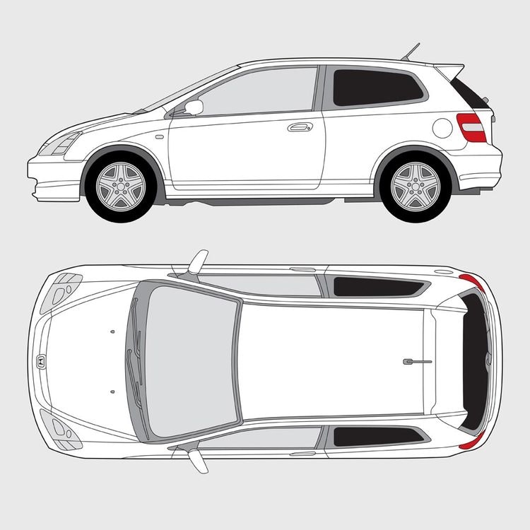 Honda Civic 3-dörrar 2001-2006