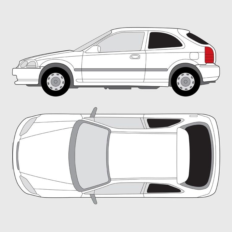 Honda Civic 3-dörrar 1995-2001